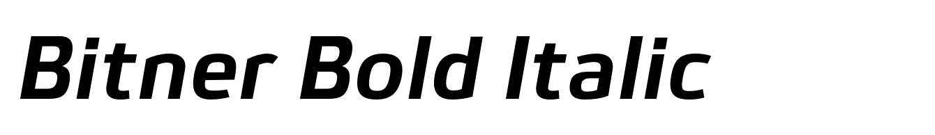 Bitner Bold Italic